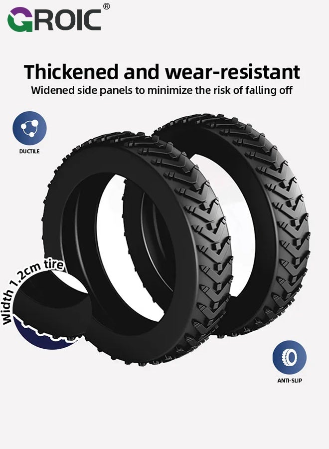 GROIC طقم 2 حزمة أغطية حقائب 28 بوصة مع 16 قطعة أغطية عجلات، أغطية حقائب PVC مقاومة للماء والغبار ومضادة للخدش، أغطية حقائب السفر، طقم واقي لأغطية الأمتعة المسجلة - Image 3